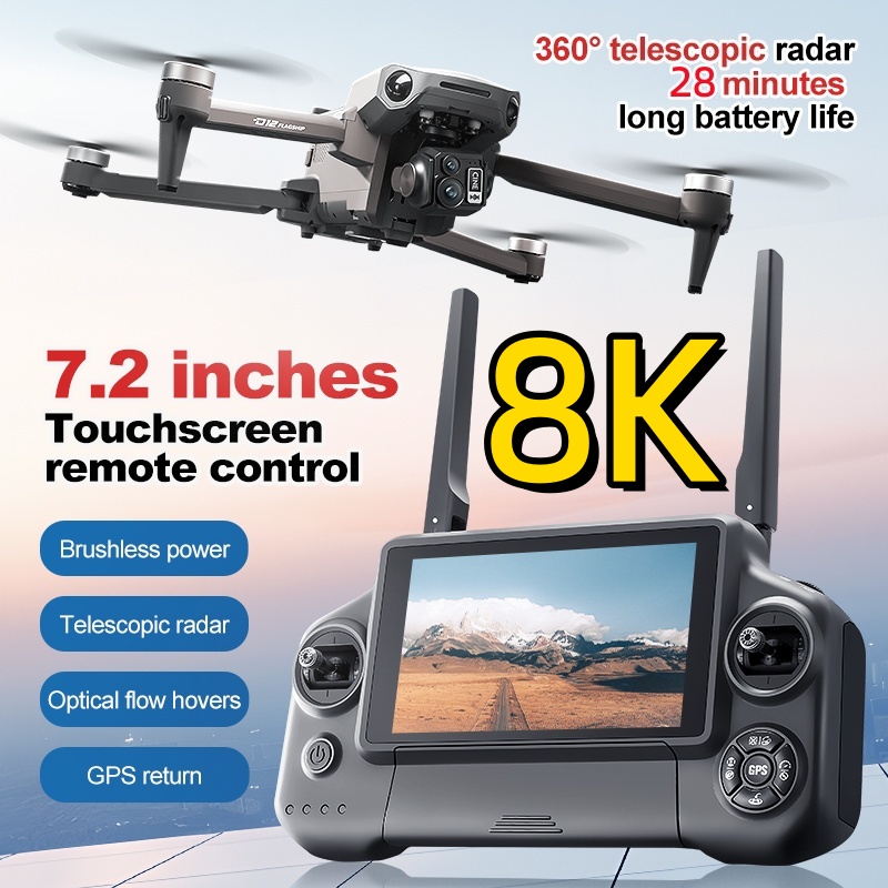 8K 3-Achsen-Gimbal Bürstenlose – Drone Camera 4K Bewertung und Preis