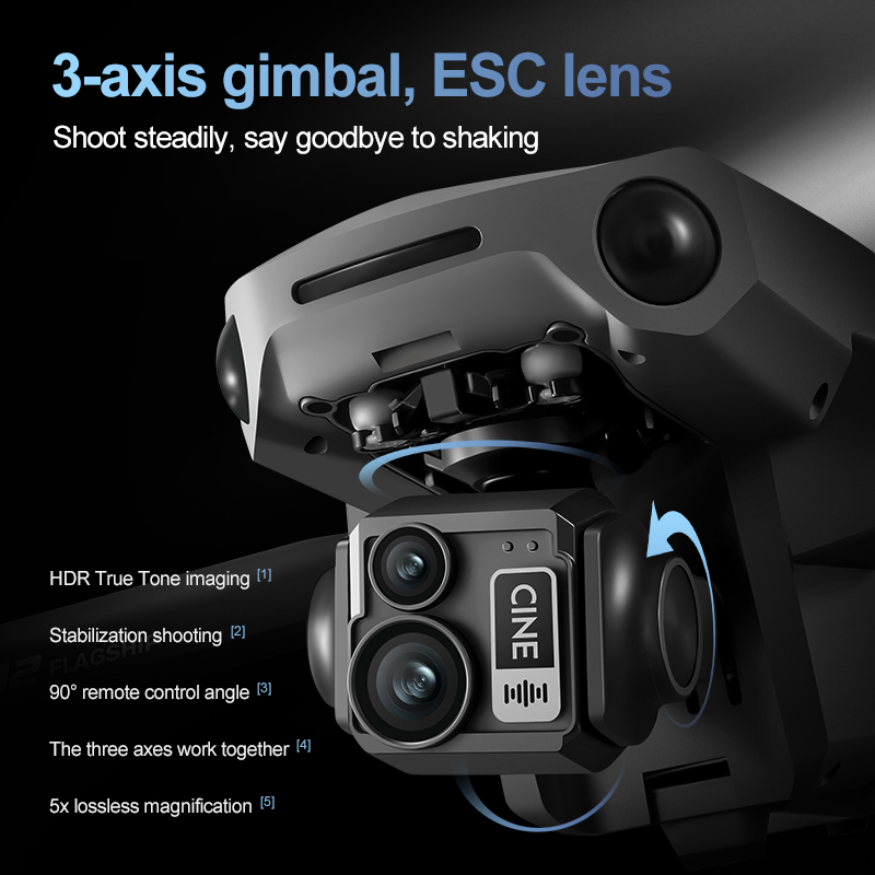 8K 3-Achsen-Gimbal Bürstenlose – Drone Camera 4K Bewertung und Preis